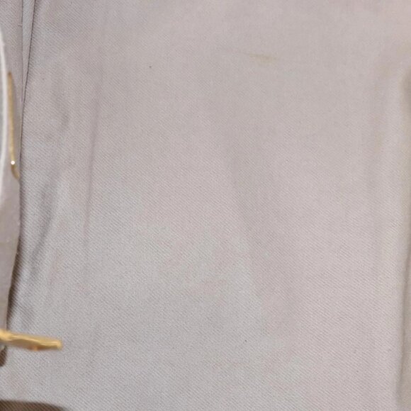 PRADA Canapa MM Hand Bag Canvas Beige Gold Auth bs23301 - Picture 10 of 16